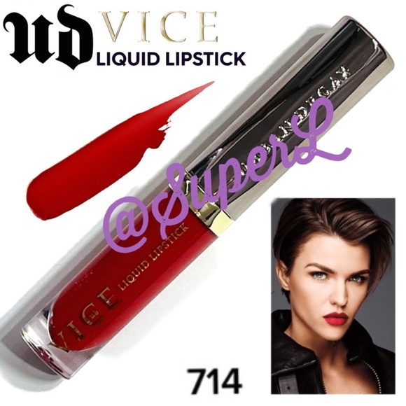 2/$15 NEW Urban Decay Vice Liquid Lipstick 714 Bold Red - Picture 1 of 5